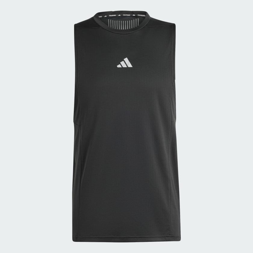 رکابی ورزشی مشکی مدل آدیداس DESIGNED FOR TRAINING WORKOUT HEAT.RDY TANK TOP