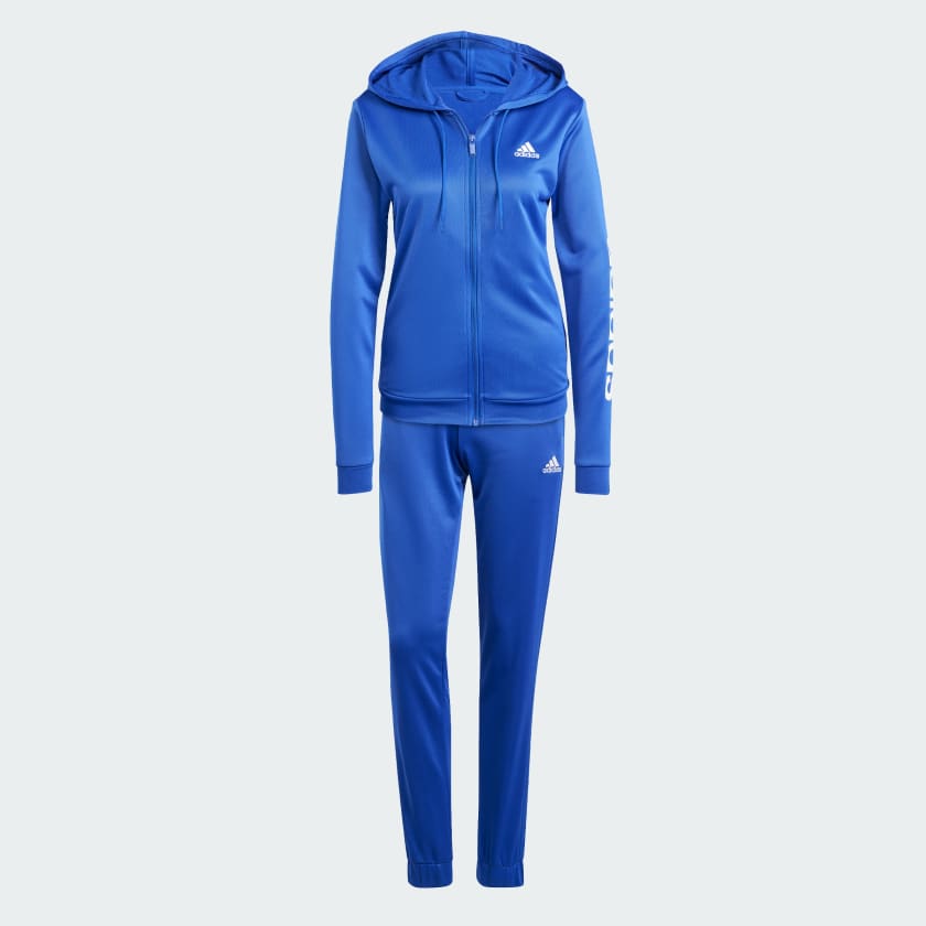 ست ورزشی آبی آدیداس مدل LINEAR TRACKSUIT