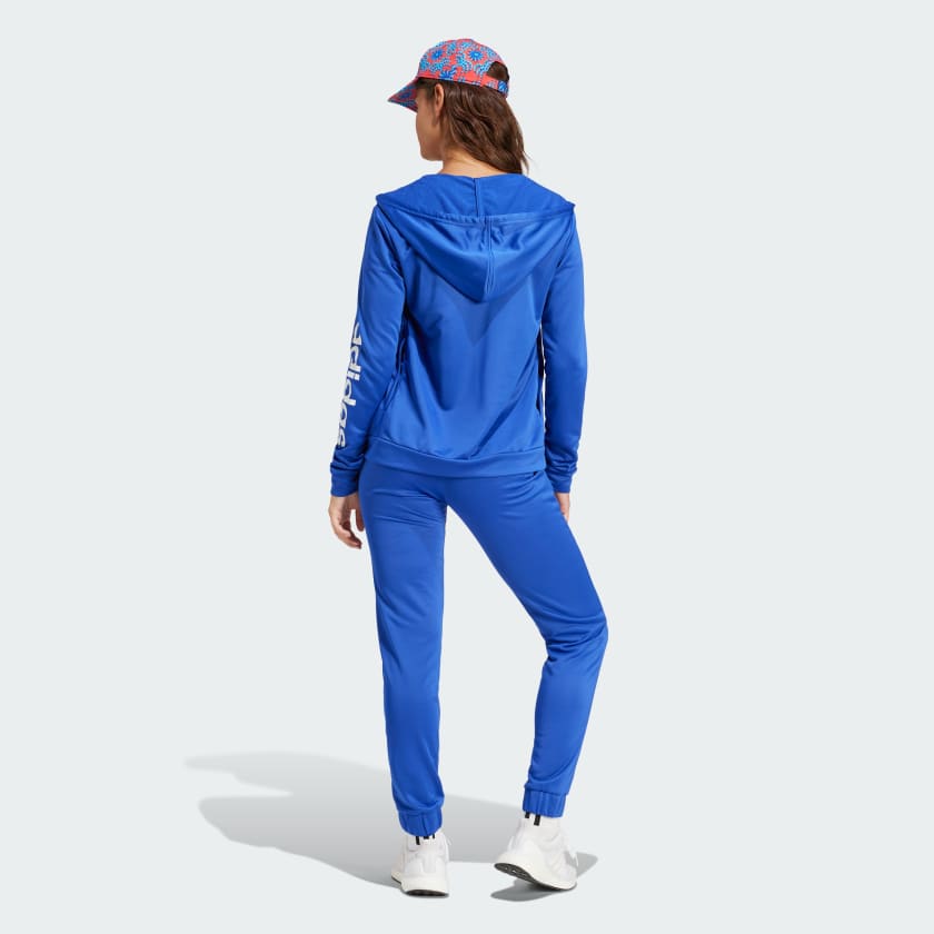 ست ورزشی آبی آدیداس مدل LINEAR TRACKSUIT