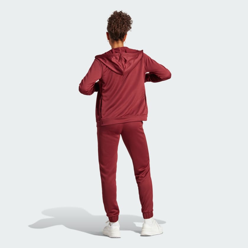 ست ورزشی قرمز آدیداس مدل LINEAR TRACKSUIT