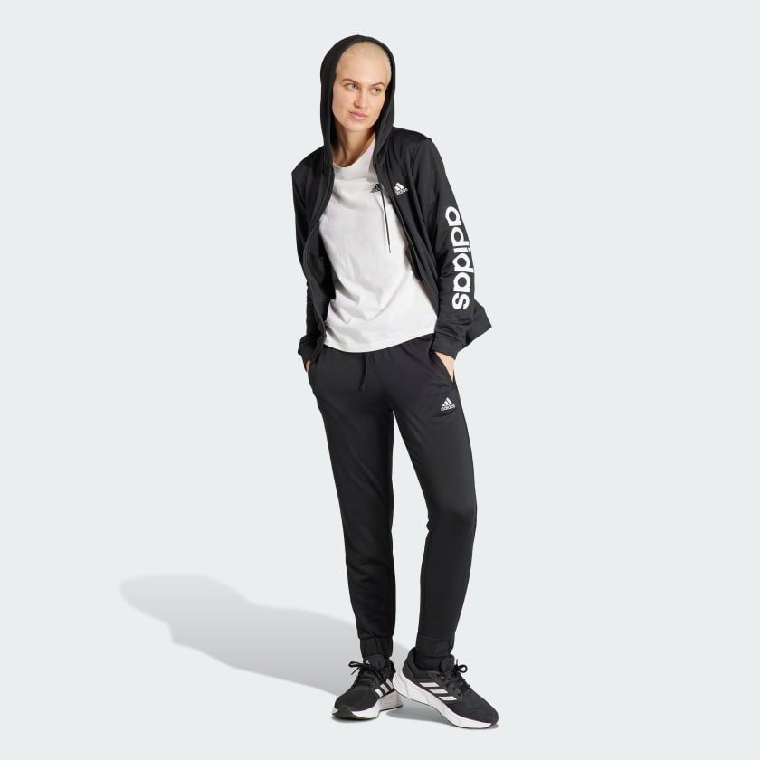 ست ورزشی مشکی آدیداس مدل LINEAR TRACKSUIT