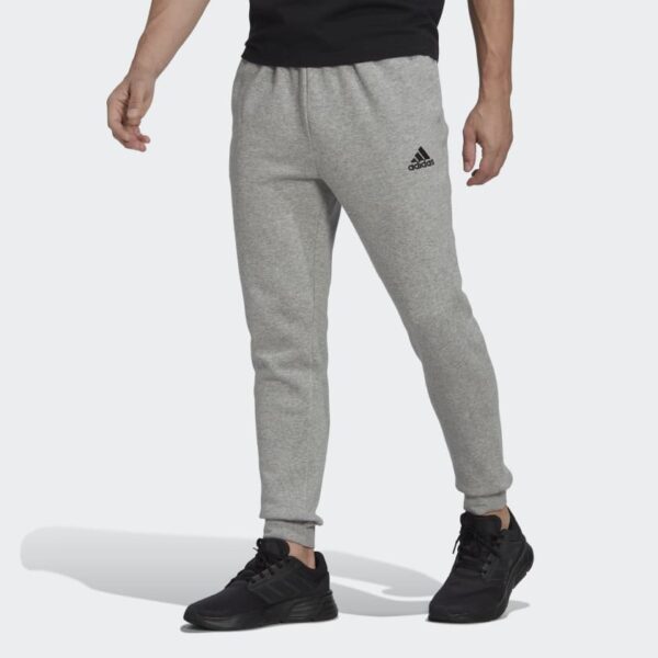 شلوار خاکستری رنگ آدیداس مدل ESSENTIALS FLEECE REGULAR TAPERED JOGGERS