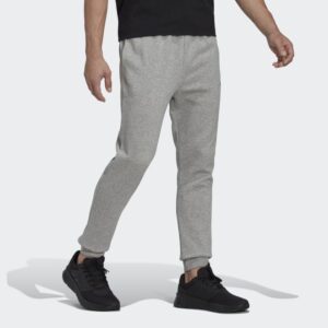 شلوار خاکستری رنگ آدیداس مدل ESSENTIALS FLEECE REGULAR TAPERED JOGGERS