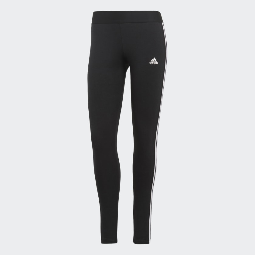 شلوار ساق بلند 3 خط مشکی آدیداس مدل 3 STRIPES LEGGINGS