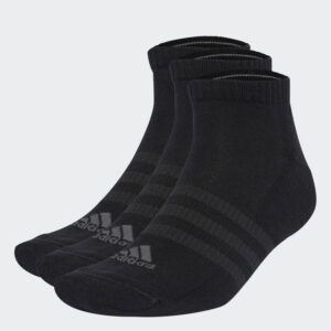 پک 3 جفتی جوراب ساق کوتاه مشکی، خاکستری آدیداس مدل CUSHIONED LOW-CUT SOCKS 3 PAIRS