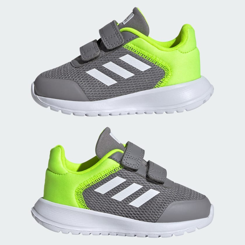 کفش دویدن کودکان خاکستری، سفید آدیداس مدل TENSAUR RUN SHOES