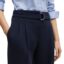 شلوار زنانه سرمه ای هوگو باس مدل BELTED REGULAR-FIT TROUSERS