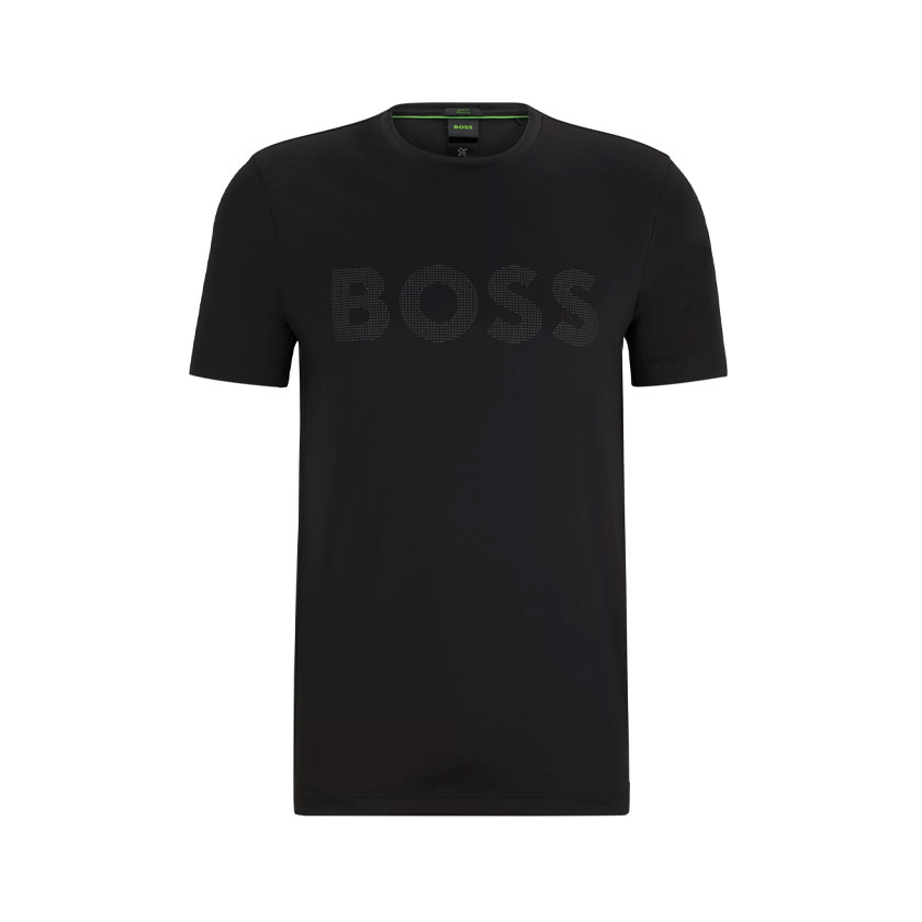 تی شرت مردانه مشکی هوگو باس مدل PERFORMANCE-STRETCH T-SHIRT