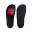 دمپایی مردانه خاکستری تیره هوگو باس مدل SLIP-ON SLIDES WITH RED LOGO LABEL