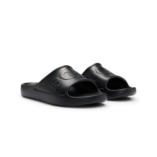 دمپایی مردانه مشکی هوگو باس مدل LIGHTWEIGHT EVA SLIDES WITH LOGO STRAP