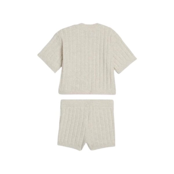 ست بچگانه خاکستری کلوین کلین مدل Newborn Top And Shorts Gift Set