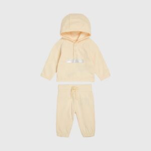 ست بچگانه صورتی کلوین کلین مدل Newborn Hoodie And Joggers Set