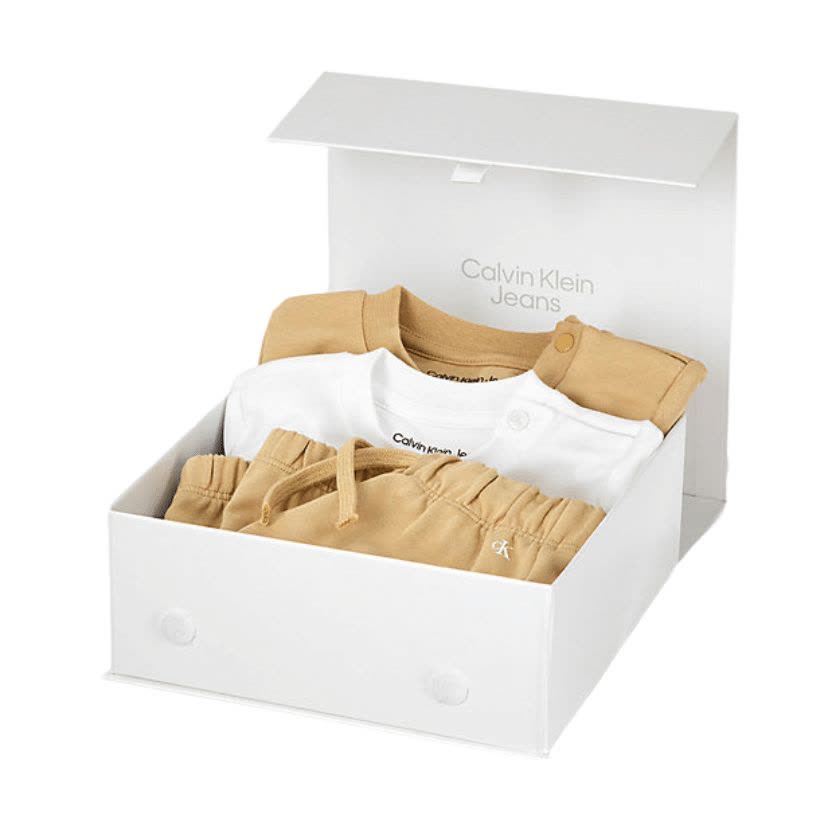 ست بچگانه قهوه ای کلوین کلین مدل Newborn Starter Gift Set