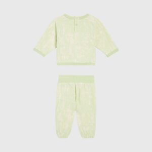 ست بچگانه چاپی سبز کلوین کلین مدل Newborn Printed Tracksuit