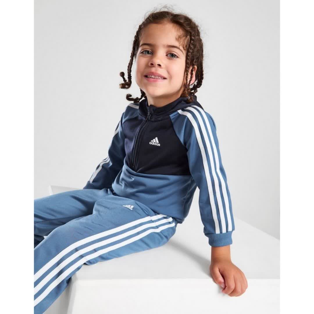 ست ورزشی نوزادان آبی آدیداس مدل of Sport Poly Overhead Tracksuit Infant