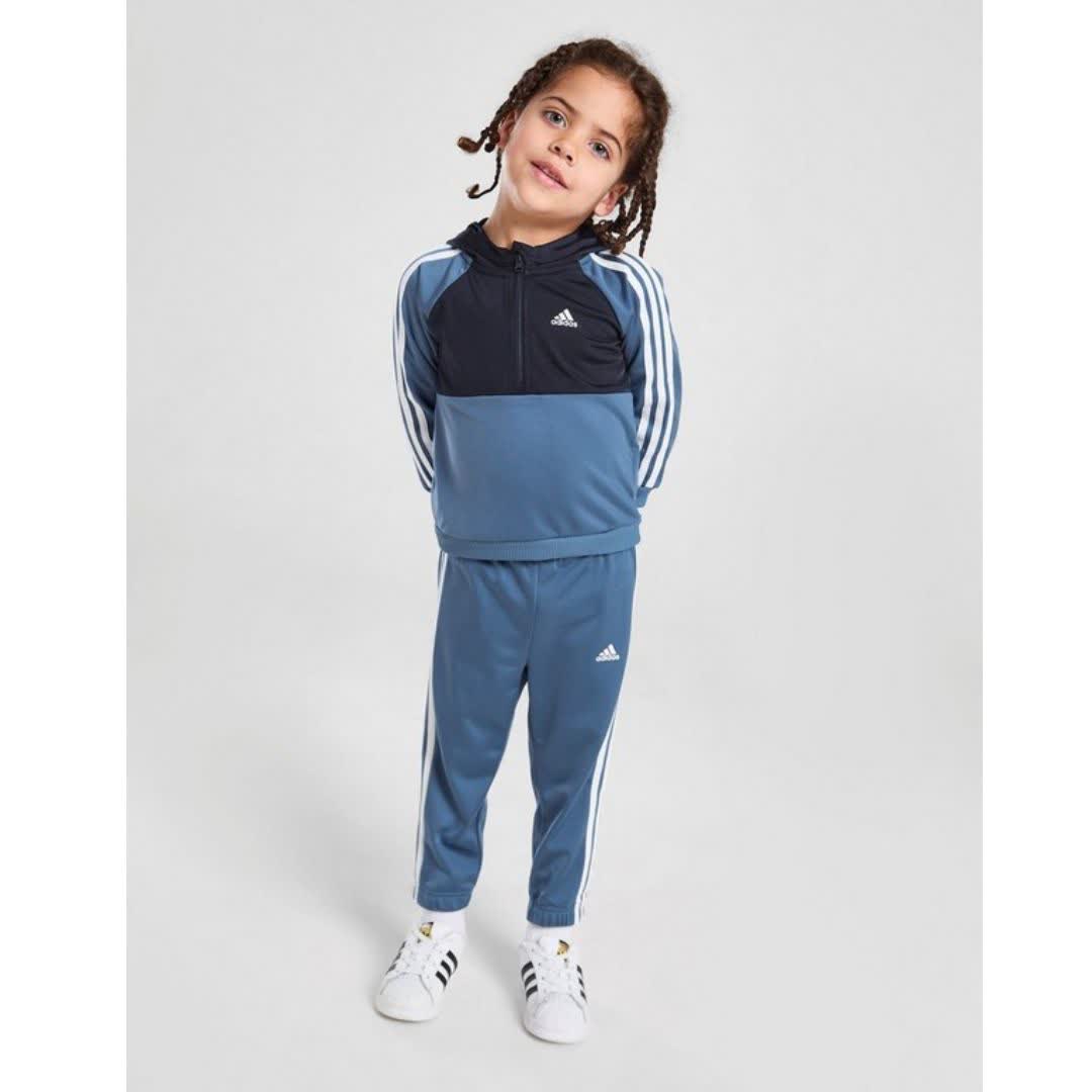 ست ورزشی نوزادان آبی آدیداس مدل of Sport Poly Overhead Tracksuit Infant