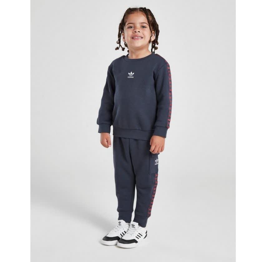 ست ورزشی نوزادان سرمه ای آدیداس مدل Tape Cargo Tracksuit Infant