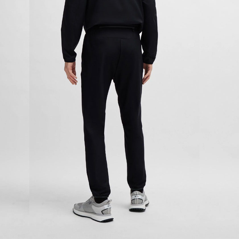 شلوار مردانه مشکی هوگو باس مدل TRACKSUIT BOTTOMS IN STRETCH FABRIC