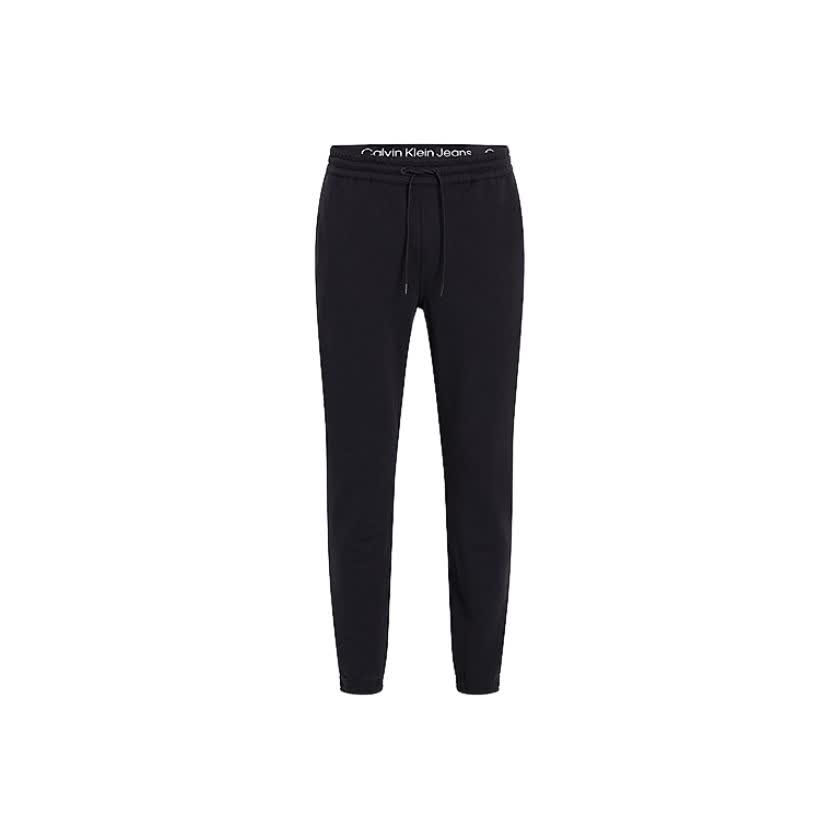 شلوار مردانه مشکی کلوین کلین مدل Skinny Terry Badge Joggers