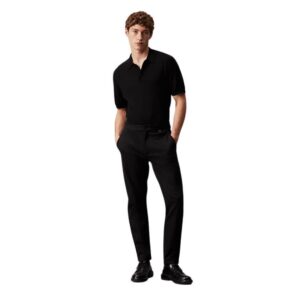 شلوار مردانه مشکی کلوین کلین مدل Tapered Knit Trousers