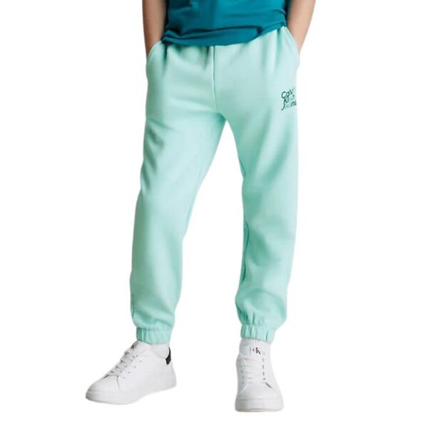 شلوار نوجوانی آبی کلوین کلین مدل Relaxed Cotton Terry Joggers