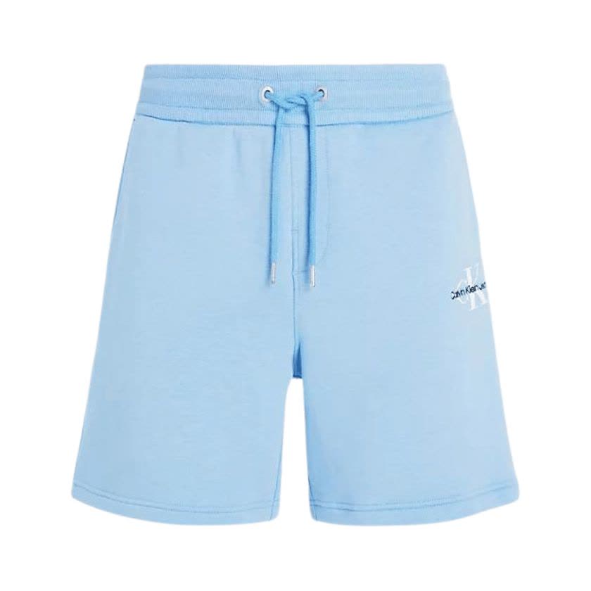 شلوارک مردانه آبی کلوین کلین مدل Monogram Fleece Jogger Shorts