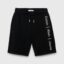 شلوارک نوجوانی مشکی کلوین کلین مدل Relaxed Logo Terry Jogger Shorts