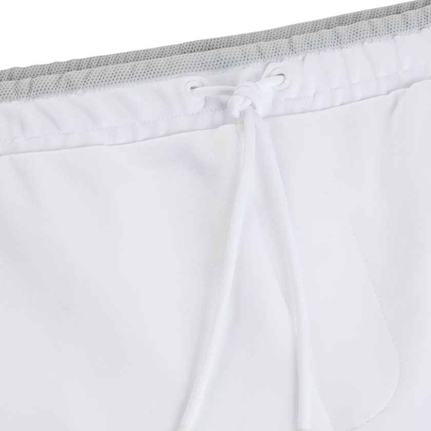 شورت مردانه سفید هوگو باس مدل COTTON-BLEND SHORTS WITH 3D-MOULDED LOGO