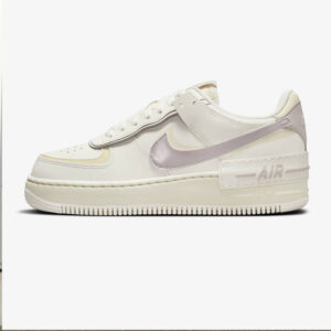 کفش جردن زنانه سفید، بنفش نایک مدل Nike Air Force 1 Shadow