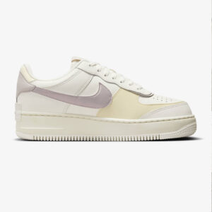 کفش جردن زنانه سفید، بنفش نایک مدل Nike Air Force 1 Shadow