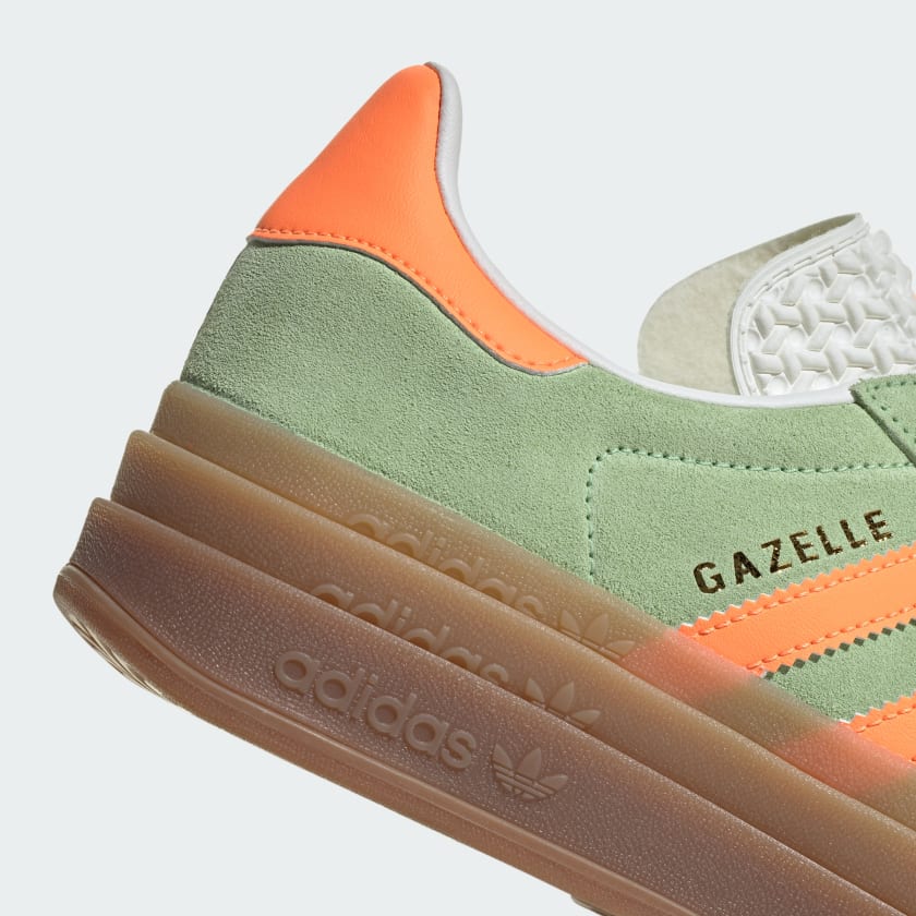 کفش سبز، نارنجی آدیداس مدل GAZELLE BOLD SHOES