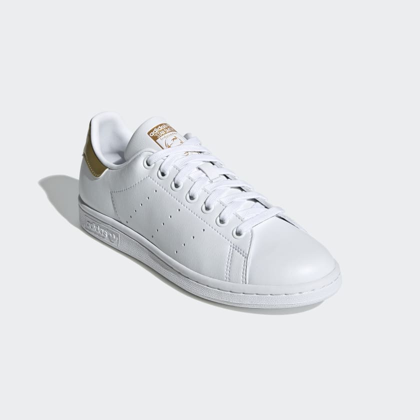 کفش سفید، طلایی آدیداس مدل STAN SMITH SHOES