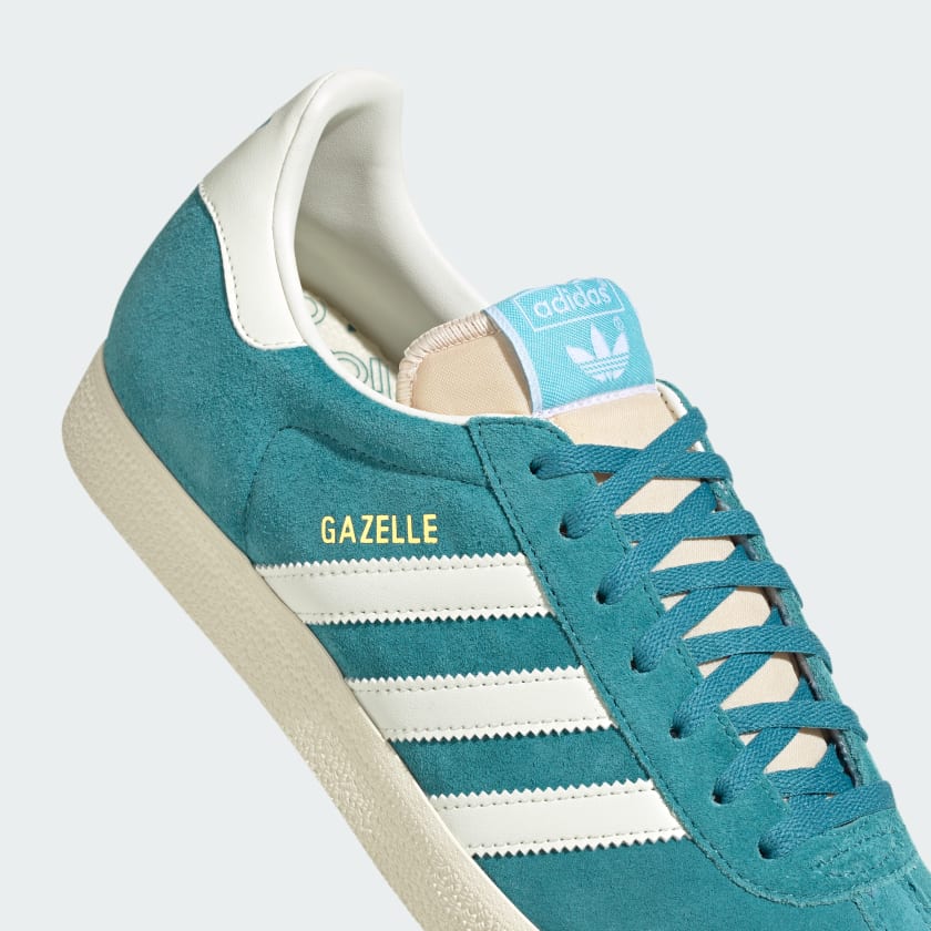 کفش فیروزه ای، سفید آدیداس مدل GAZELLE SHOES