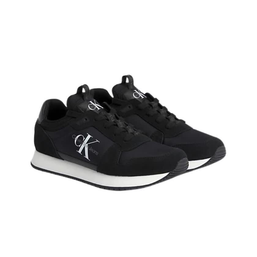 کفش مشکی کلوین کلین مدل Suede Trainers