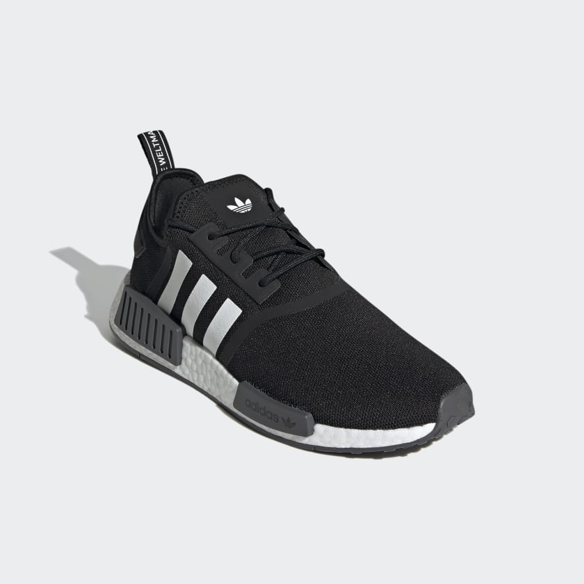 کفش مشکی، سفید آدیداس مدل NMD_R1 SHOES