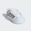 کفش نوزاد سفید، نقره ای آدیداس مدل GRAND COURT 2.0 SHOES KIDS