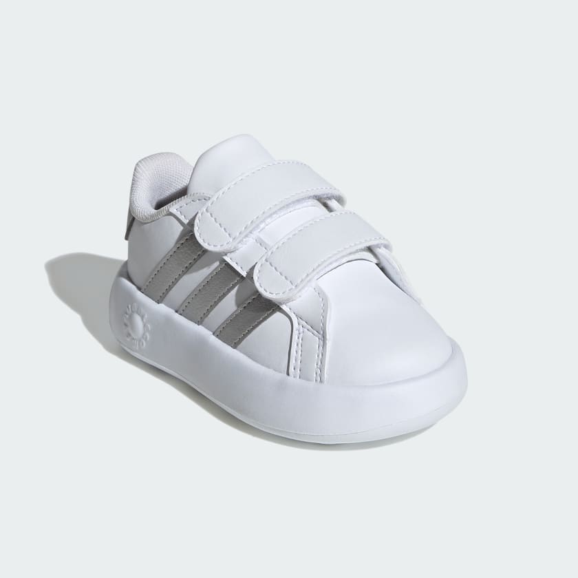 کفش نوزاد سفید، نقره ای آدیداس مدل GRAND COURT 2.0 SHOES KIDS