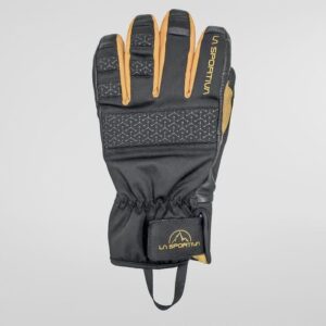 دستکش کوهنوردی مشکی، زرد لسپورتیوا مدل Supercouloir Insulated Gloves