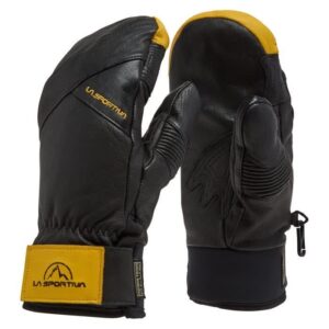 دستکش کوهنوردی و اسکی مشکی، زرد لسپورتیوا مدل Free Touring Mittens