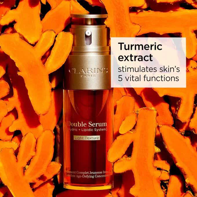 سرم ضد چروک کلارنس مدل Double Serum Light Texture