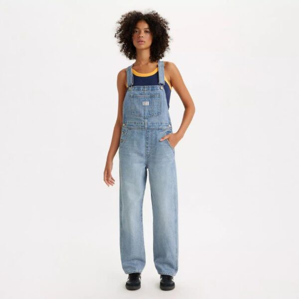 لباس زنانه آبی کم رنگ لیوایز مدل VINTAGE DENIM OVERALLS