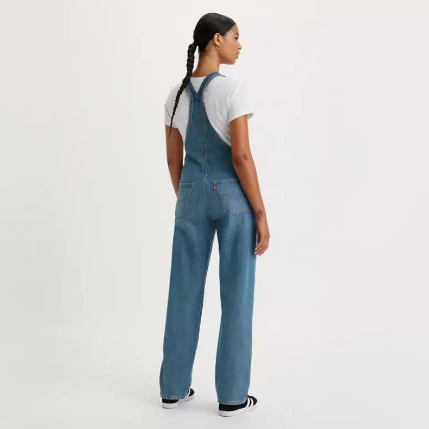 لباس زنانه آبی جزر و مدی لیوایز مدل VINTAGE DENIM OVERALLS