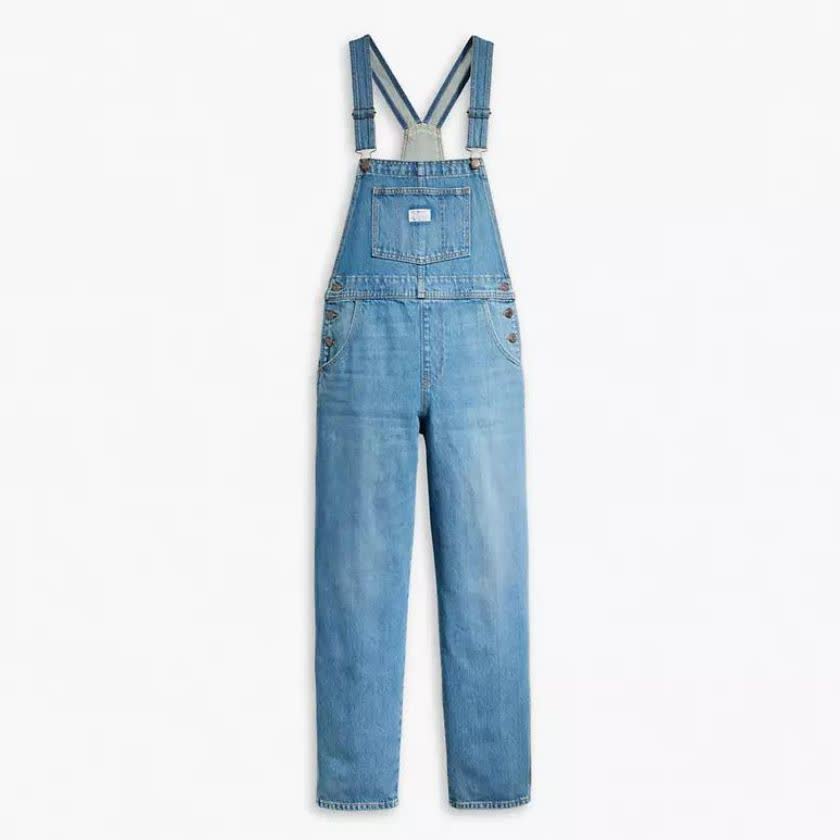 لباس زنانه آبی جزر و مدی لیوایز مدل VINTAGE DENIM OVERALLS