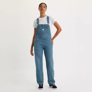 لباس زنانه آبی جزر و مدی لیوایز مدل VINTAGE DENIM OVERALLS