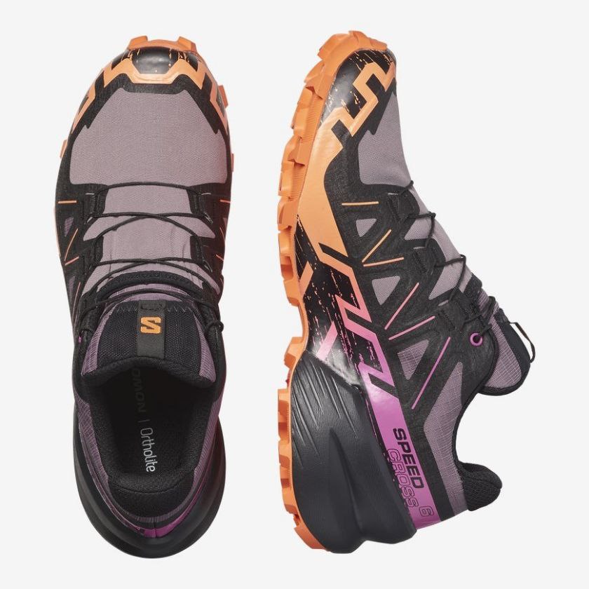 کفش دویدن تریل زنانه بنفش اسیکس مدل SPEEDCROSS 6 GORE-TEX