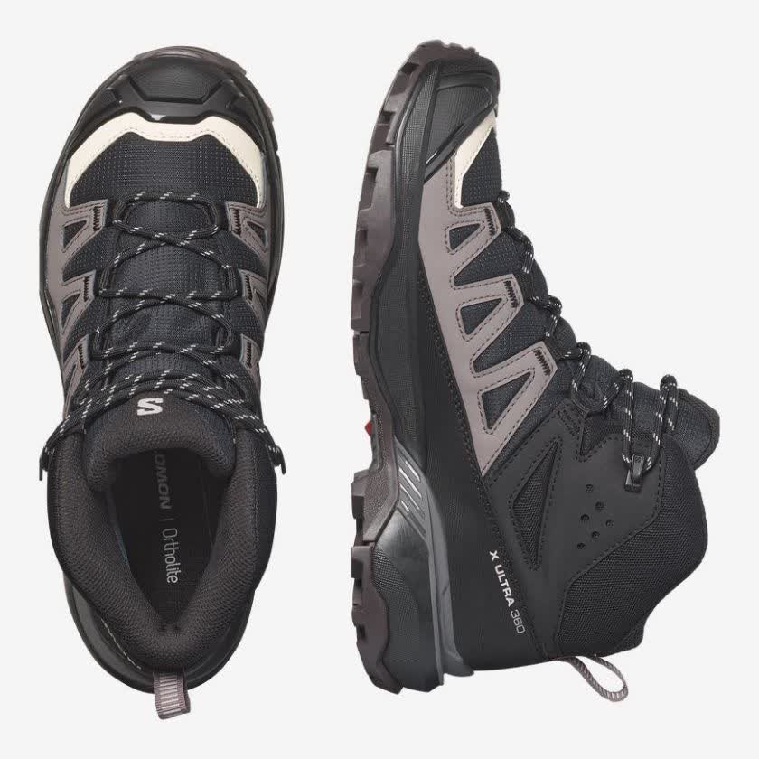 کفش پیاده روی زنانه مشکی سالامون مدل X ULTRA 360 MID GORE-TEX