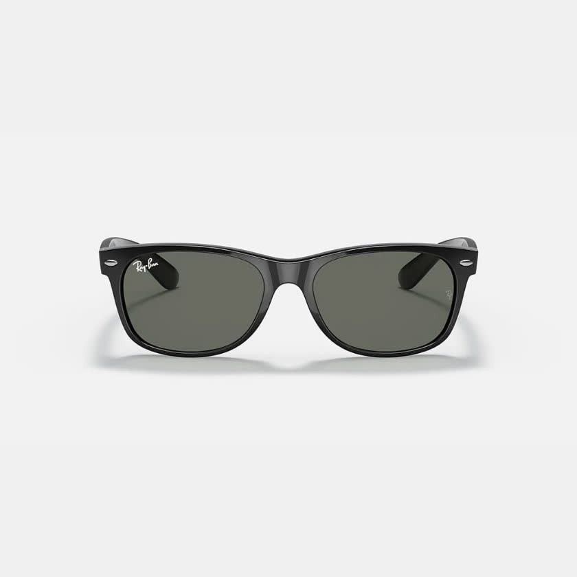 عینک آفتابی فریم مشکی با لنز سبز ری بن مدل NEW WAYFARER CLASSIC