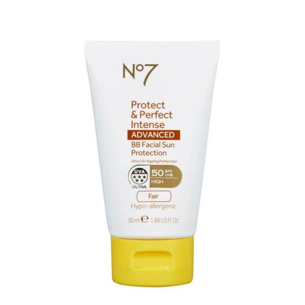 محافظ پوست نامبر سون مدل Protect & Perfect Intense ADVANCED BB Facial Sun Protection SPF50 Fair 50ml