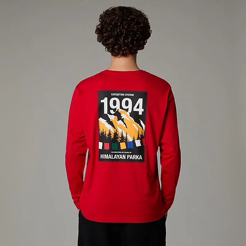 تی شرت آسیتن بلند مردانه نورث فیس مدل Men's Anniversary Long-Sleeve T-Shirt