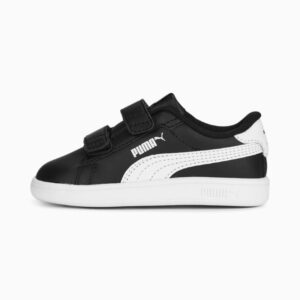 کفش جوانان مشکی، سفید پوما مدل Smash 3.0 Leather V Sneakers Baby